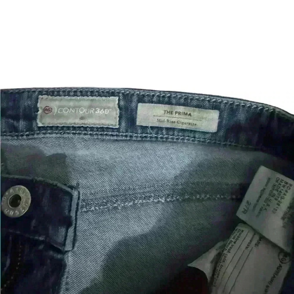 AG Adriano Goldschmied contour 360 the Prima mid-rise cigarette jeans J4 - Picture 2 of 9